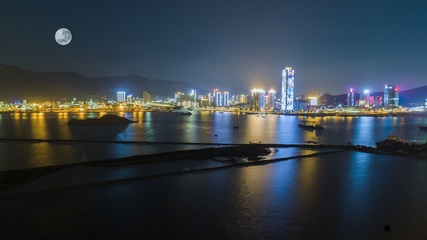 江蘇省連云港市國展中心片區(qū)夜景照明設(shè)備項(xiàng)目工程--2019神燈獎(jiǎng)申報(bào)工程